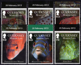 ZAYIX Guernsey 1194-1199 MNH Marine Life Fish 090823S68M - £7.49 GBP