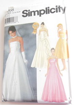 Simplicity 7068 Wedding Gown Craft Sewing Pattern Bridesmaid Formal 14 16 18 20 - £9.02 GBP