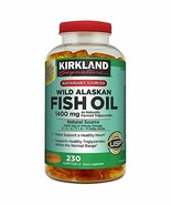 Kirkland Signature Wild Alaskan Fish Oil 1400 mg, 230 Softgels - $31.35