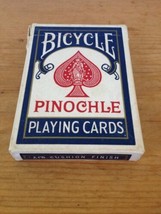 Vintage USA Made Bicycle Pinochle US Playing Card Deck Air Cushion Playi... - $12.99