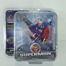 Justice League Cartoon Network Cold Cast Figurine Superman Hand Painted Monogram - $31.67