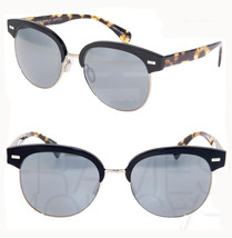 Oliver Peoples Shaelie OV1167 Matte Black Havana Silver Mirrored Sunglasses 1167 - £154.28 GBP