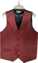 St. Patrick Men&#39;s Burgundy Vest 5 Buttons Polyester Size Medium - $19.99