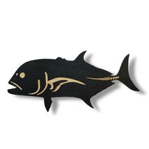 Sign - CUSTOM - Giant Trevally Fish (BLACK, 19x9inches) - $16.65+