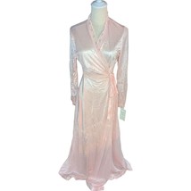VTG NWT Another Glance Peignoir Pink Lacy Robe Medium - £47.62 GBP