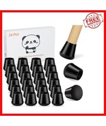 Scratch-Resistant Silicone Chair Leg Caps - 0.8&quot;-1&quot; Round, Set of 24 for... - $44.06 CAD