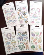 Stickers - Multicolored Raised Bejeweled - Various Designs - £2.15 GBP