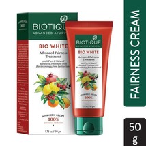 Lot of 2 packs 100 gm Biotique Bio White Advanced Fairness Treatment Face Care - £16.85 GBP