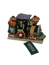 Creepy Hollow Halloween Village Train Engine Skeleton Pumpkins Ghost NO SOUND - £10.88 GBP
