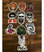 Skateboard Stickers!!!  Lot of 10!!!  Skulls - $9.59 CAD