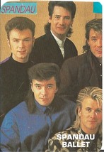 ⭕VTG card pocket calendar 1987 SPANDAU BALLET Portugal group music singer - $6.11 CAD