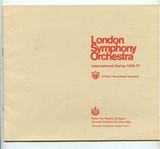 London Symphony Orchestra International Series Program 1971 Mozart Beeth... - $17.82