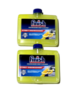 2 Pack Finish Dishwasher Deep Cleaner Lemon For Grease Limescale Odor Re... - $25.99