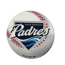 San Diego Padres Rubber Baseball Fridge Magnet 2005 4&quot; Diameter - $15.83