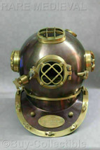 Morse US Navy Mark V Diving Divers Helmet Solid Steel Full Size 18&quot; Gift Helmet - £167.07 GBP