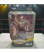 Mattel WWE Elite Hollywood The Rock 6&quot; Action Figure Worn Outer Box Luke... - $267.11 MXN