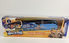 WWE Raging Racers John Cena Die Cast Tour Bus 1:64 Scale Wrestling Super... - $44.50