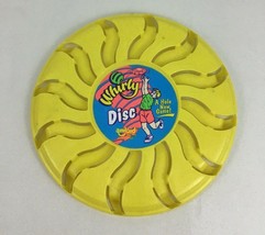 Whirly Disc Amloid Outdoor Neon Yellow Throwing Toy Vintage Frisbee Catc... - $14.80