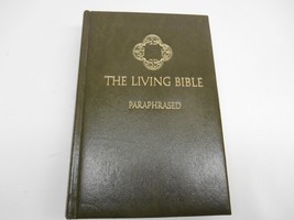 Old Vtg 1971 Religious Book The Living Bible Paraphrased Hardcover 1020 Pages - £15.81 GBP