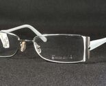 ENRICO COVERI 132 002 Silver /Light Pale Turquoise EYEGLASSES 52-17-140m... - $63.85