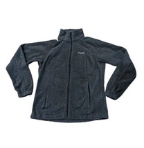 Women&#39;s Columbia Full Zip Fleece Jacket  Med Gray Excellent Condition  - $14.85