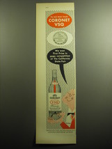 1958 Coronet VSQ Brandy Ad - art by Paul Rand - We won first prize - £14.53 GBP