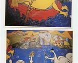 2 Frescoes by Dusan Pirih-Hup and Itzok Osojhik Postcards - £14.08 GBP