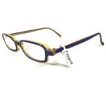 Anne et Valentin Eyeglasses Frames DADA 0121 Shiny Blue Marble Gold 48-1... - $233.38