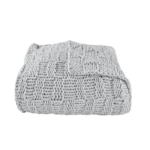 Luxurious Gray Knitted Blanket - $272.97