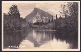 Mt. Rundle, Banff National Park, Alberta, Canada RPPC Real Photo Postcard - £9.63 GBP