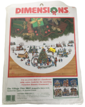 Dimensions Cross Stitch Kit The Village Tree Skirt Christmas Tree Holidays 8520 - $149.99