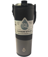 TAL Hudson Straw Tumbler Paracord Handle Stainless Steel 24 oz Black Dou... - $34.43 CAD