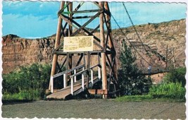 Postcard Swing Bridge At Star Mine Drumheller Alberta - $2.06