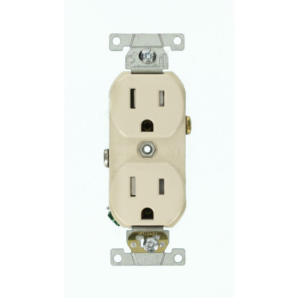 Leviton T5320-T 15 Amp 125 Volt Tamper Resistant Duplex Receptacle White... - $9.89