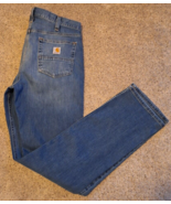 Carhartt Rugged Flex Relax Fit Blue Jeans 32x34 - £16.23 GBP