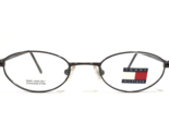 Tommy Hilfiger Kinder Brille Rahmen TH2006 DKBRN Lila Oval Draht 42-18-120 - $46.25