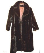 Size 12/14 - Vintage Full Length (Faux) Fur Coat Size ~ Size 12/14 - £199.52 GBP