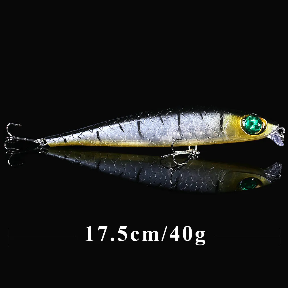 QXO Big Fishing Lure Wobbler 40g 17.5cm Ice Metal Winter Fishing Goods For Fishi - £47.46 GBP