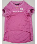 N) Pets First New York Football Giants NFL Pink Mesh Jersey Large - $14.84