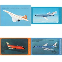 x4 Vintage Braniff International Airlines Postcards Unposted - £15.49 GBP