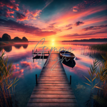 Tranquil Sunset – 3000x3000 PNG, 300 DPI (Travel &amp; Adventure) – Instant ... - $0.99