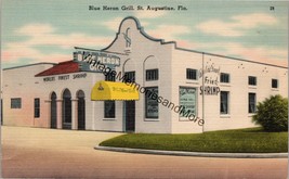 Blue Heron Grill St. Augustine FL Postcard PC317 - £6.38 GBP