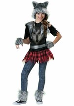 In Character Wear Wolf Werewolf Girl&#39;s 6 Piece Costume Large (12-14) - £20.30 GBP
