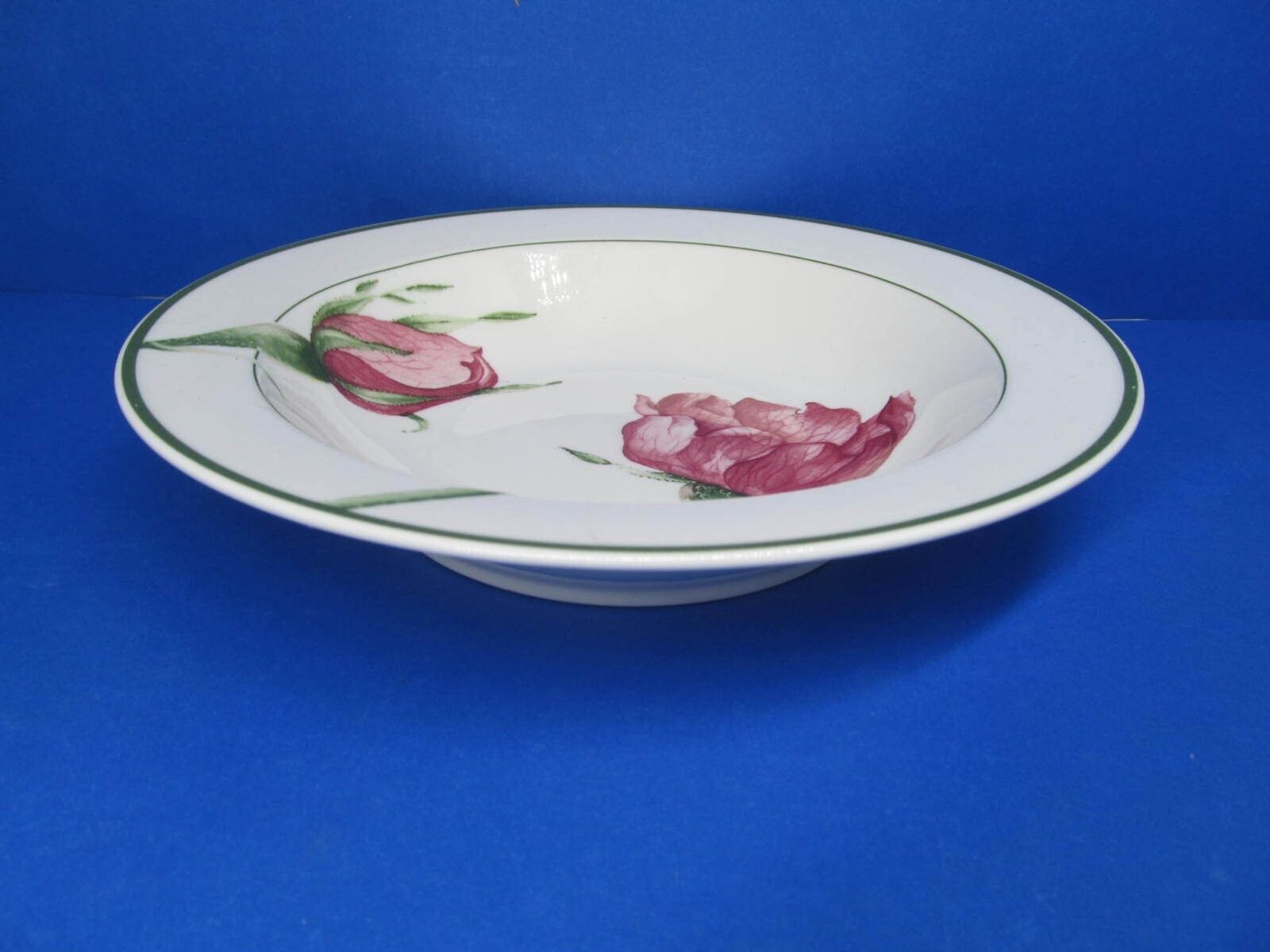 Primary image for Villeroy And Boch Flora "Wild Rose" 7 7/8 Inch Rimmed Cereal Bowl 