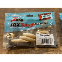 Z-Man DoormatadorZ 5 INCH 5&quot; Flounder Scented Curly Tail Grubs 4pk Fluke... - $9.89