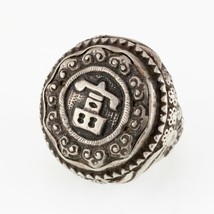 Authenticity Guarantee 
Afghan Hand-Chased Repousse Silver Plaque Ring Accent... - £1,401.32 GBP