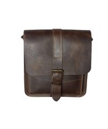 Square leather bag, Postman bag, Leather crossbody bag, Handmade bag, Un... - €139,99 EUR