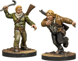 Mantic The Walking Dead All Out War Aaron &amp; Eric Booster MGWD149 - £44.04 GBP