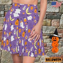 Women's Skater Skirt pattern Halloween Inspiered Clothing Cosplay Purple - $39.98+