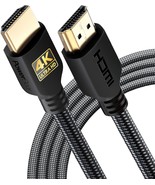 4K HDMI Cable 10 ft High Speed Hdmi Cables Braided Gold Connectors 4K 60... - £15.85 GBP